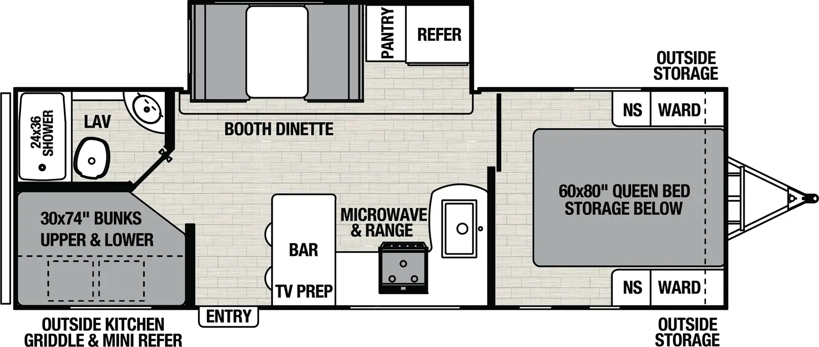 Northern Spirit 2457BH Floorplan